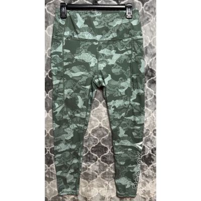 Reebok Precision High Rise 7/8 Leggings Pockets Womens M Workout Athleisure Wear